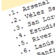 Arsenal y Vlez Sarsfield lideran la clasificacin del Apertura argentino
