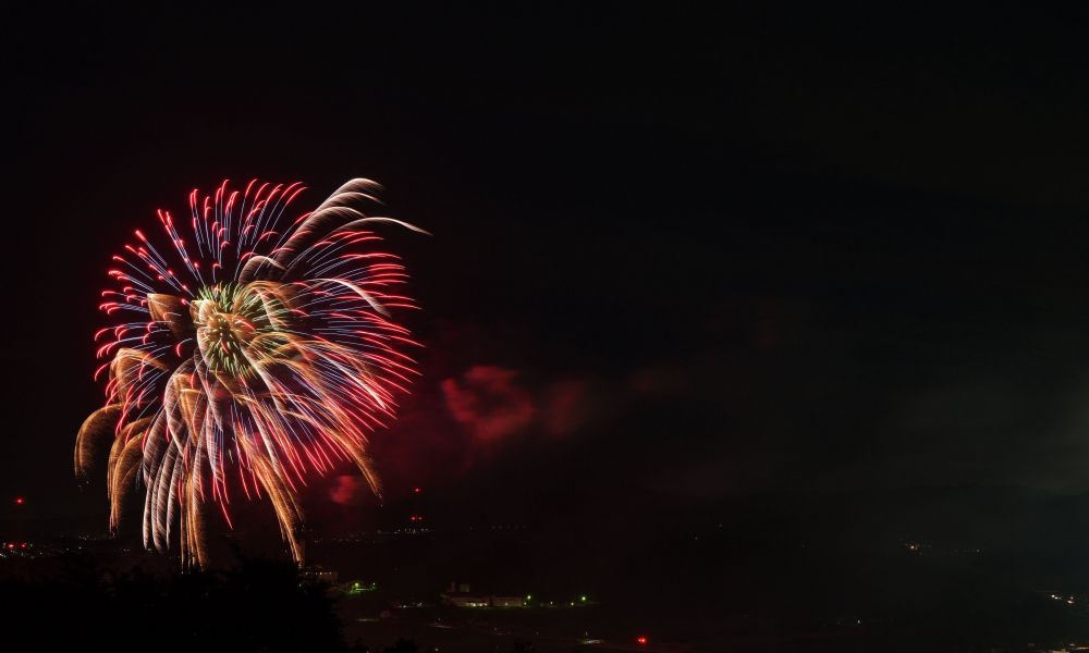 Fuegos artificiales en Pergamino