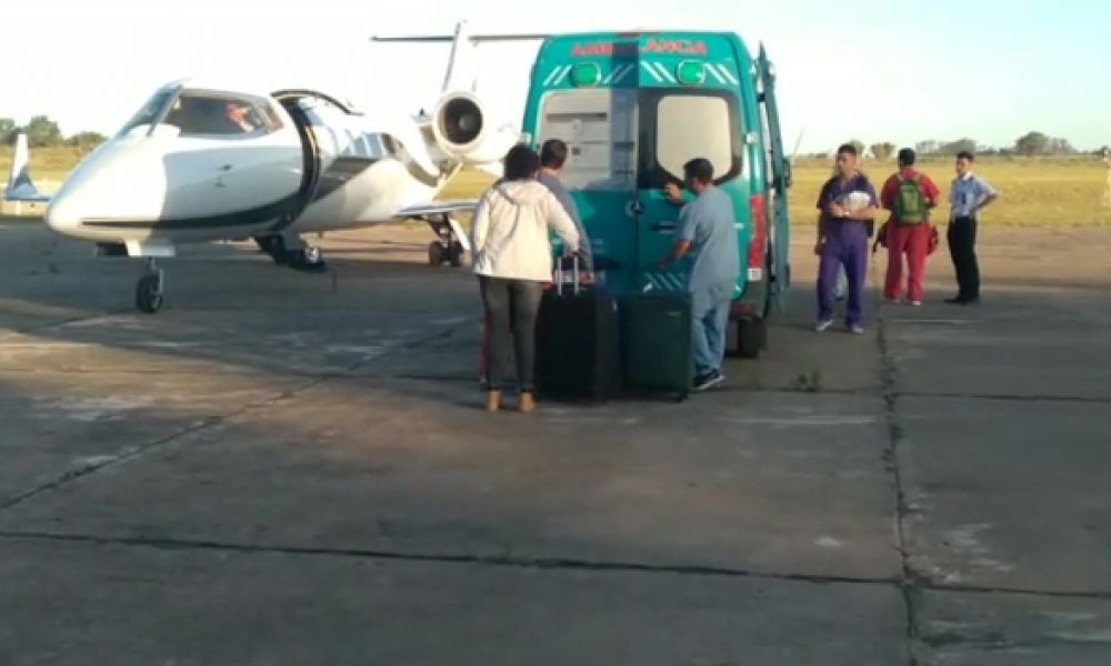 Gran operativo de aviones sanitarios en el Aeródromo