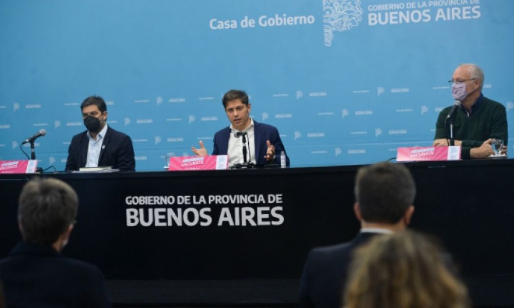 Axel Kicillof en conferencia de prensa