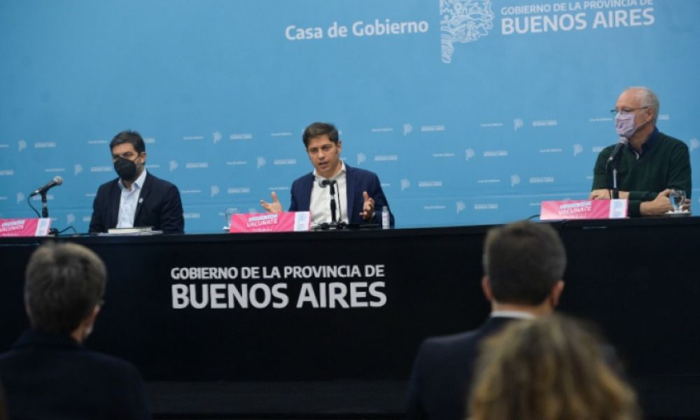 Axel Kicillof en conferencia de prensa