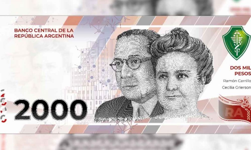 Nuevo billete de 2000 pesos