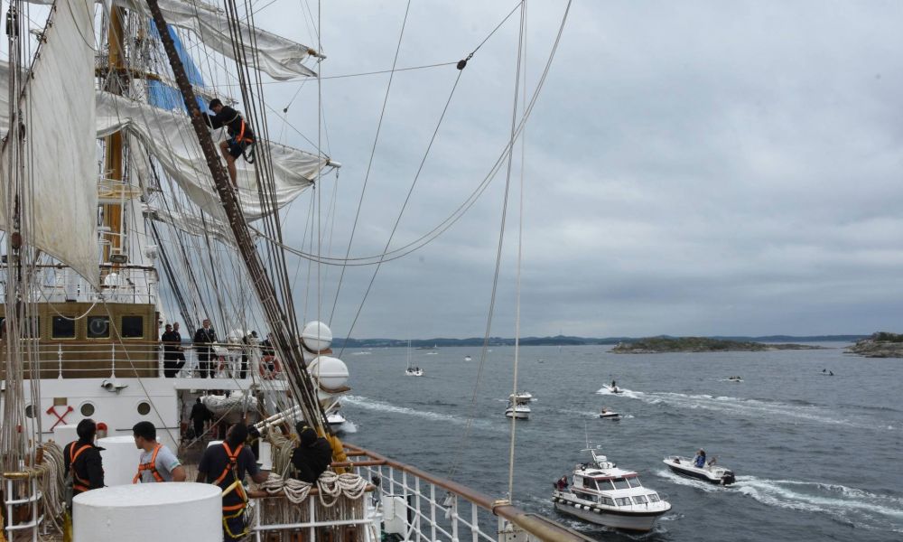 La fragata Libertad deslumbró en Noruega