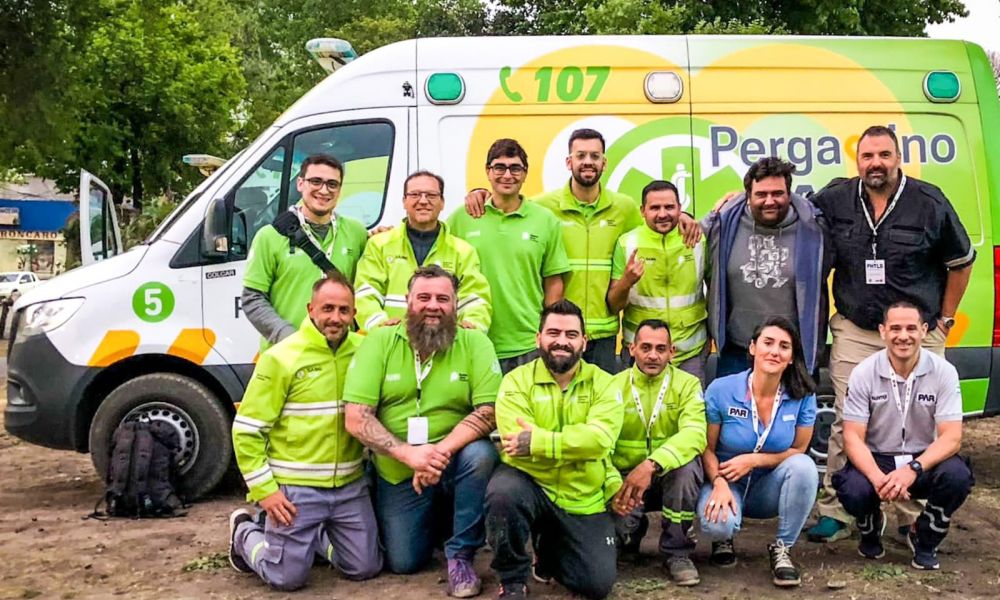 Conductores de las ambulancias del SAME