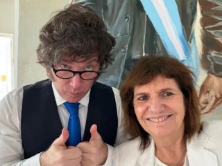 �Feriado?: Milei y Bullrich se mostraron juntos en Olivos tras la reforma laboral