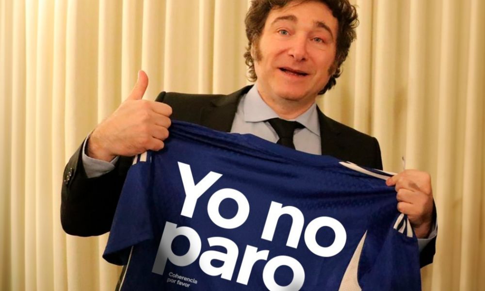 Yo no paro, la respuesta de Milei a la medida de fuerza