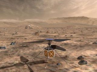 Utilizarn un dron en Marte