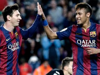 Messi despidi a Neymar