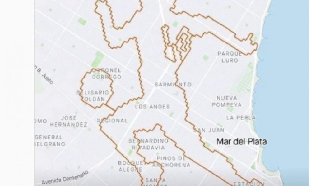 La imagen de Maradona con el GPS