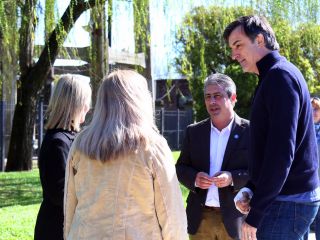 Esteban Bullrich y Guillermo Dietrich en Pergamino