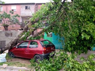 Pergamino: Vientos con rfagas de 70 km causan destrozos en la ciudad