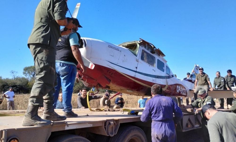 Avión recuperado en Resistencia