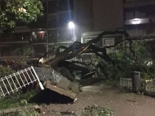 Dos muertos, una escuela derrumbada y voladuras de techos caus el temporal