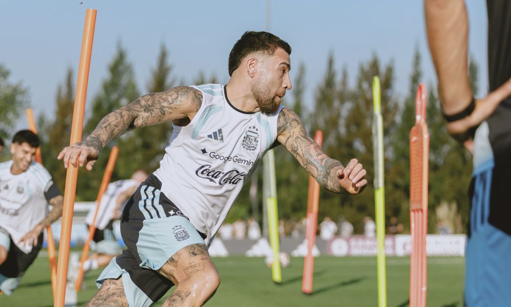 Entrenamiento abierto en Ezeiza