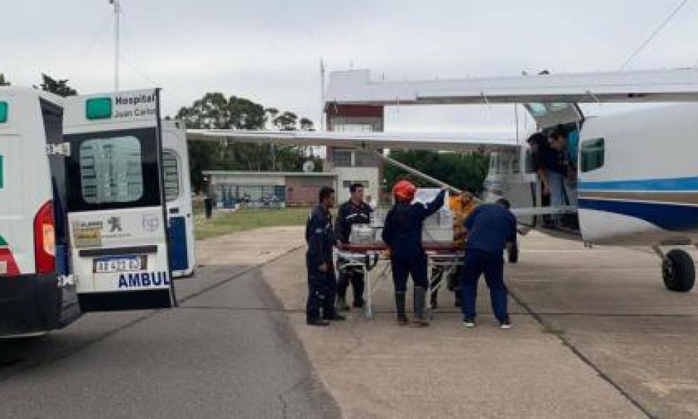 Un vuelo sanitario le salvó la vida a un bebé prematuro