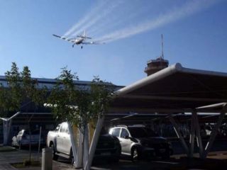 Primera desinfecci�n a�rea en Argentina