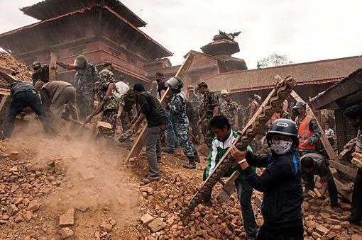 Réplica del sismo de Nepal