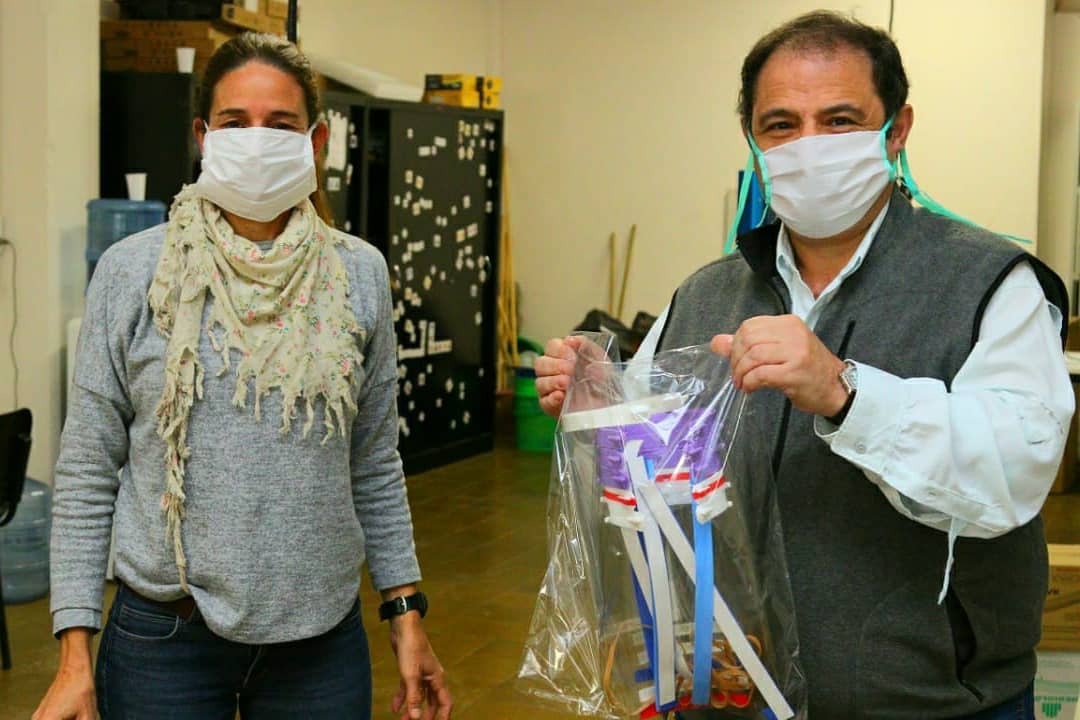 Pergamino: Nuevo modelo de máscaras faciales para personal de Salud