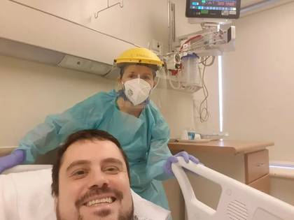 El primer recuperado del coronavirus con el método Maiztegui