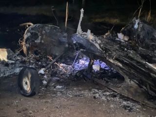Se estrell una aeronave en Berisso y los pilotos se salvaron al eyectarse