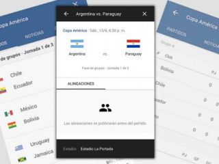 App para seguir la Copa Amrica
