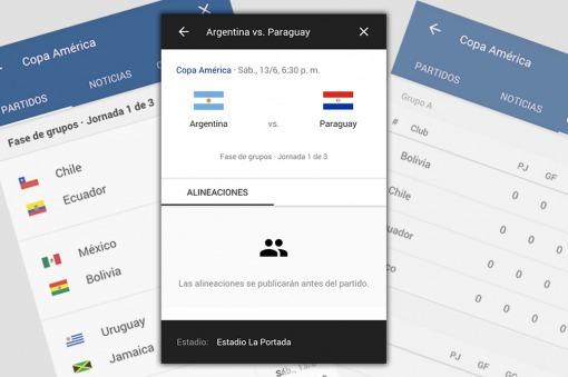 App para seguir la Copa América