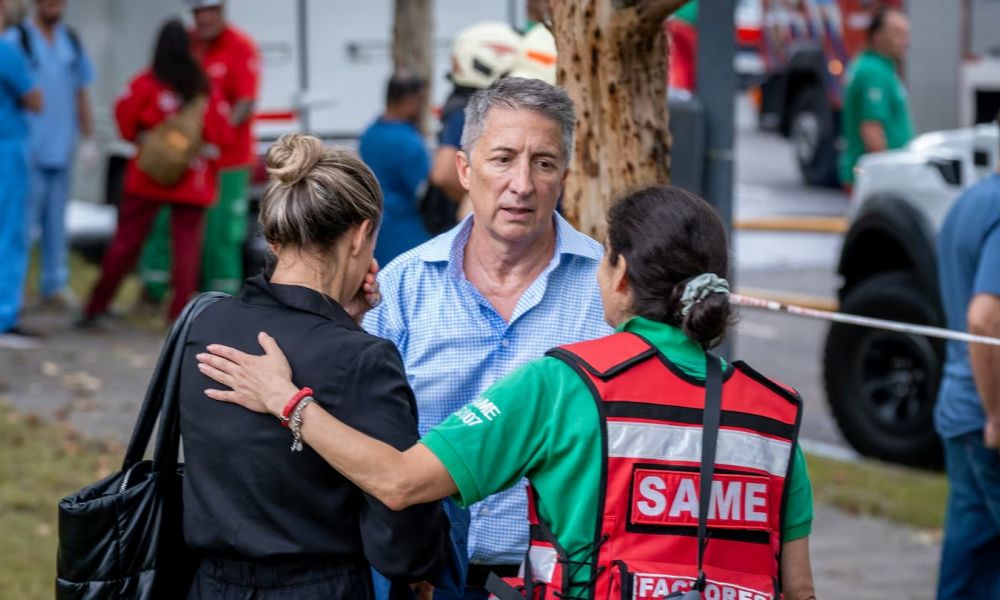 Adrián Ventura tras el incendio en su departamento