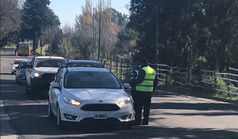 Controles en la ciudad de San Nicolás