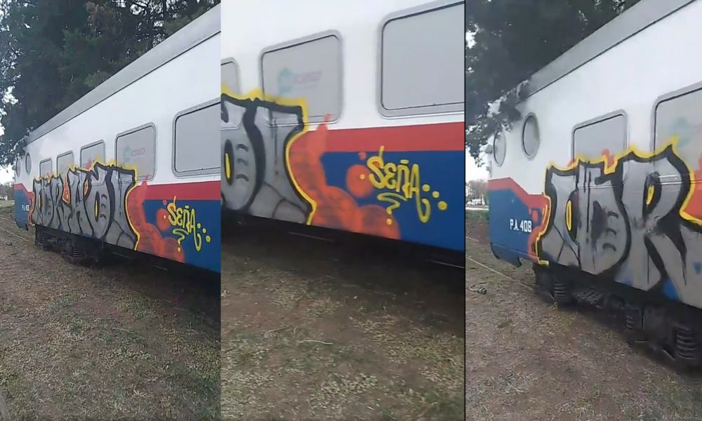 Vandalizaron el Tren Cultural y Museo Itinerante Vandalizaron el Tren Cultural y Museo Itinerante