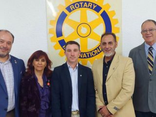 El Gobernador Rotario Luciano Gilabert visit Pergamino y fortaleci el espritu de servicio