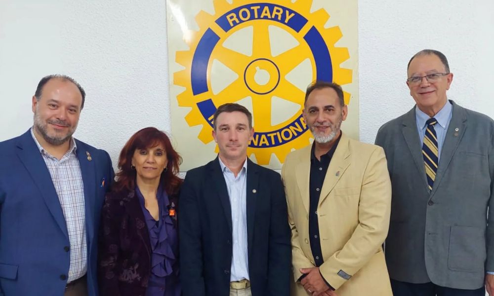 El Gobernador Rotario Luciano Gilabert visitó Pergamino