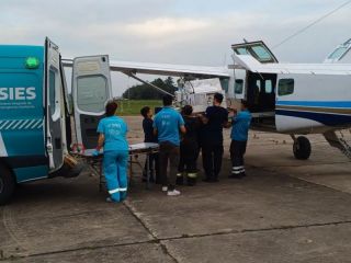 Aeronave traslada a beb en incubadora desde Pergamino a La Plata