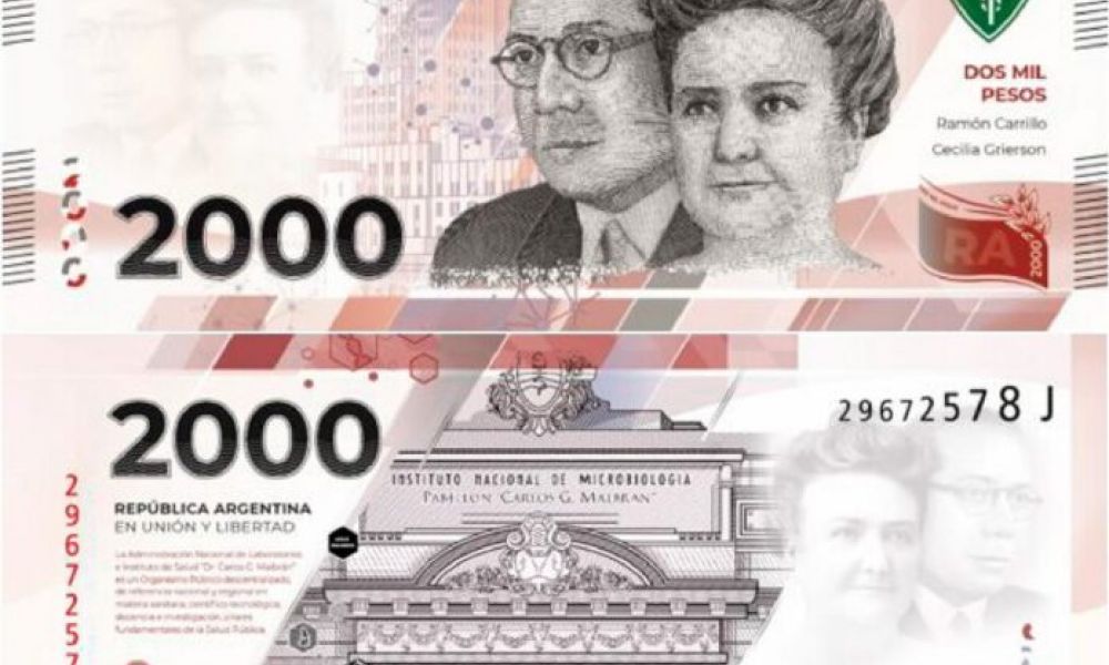Se adelanta la salida del nuevo billete de $2.000