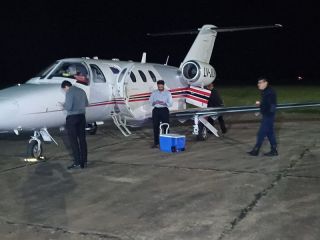 Operativo sanitario histrico en Pergamino: tres vuelos para salvar vidas
