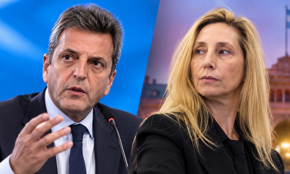 Sergio Massa y Karina Milei