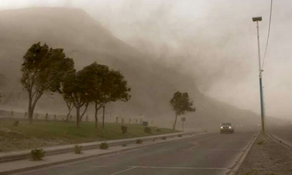 Tormenta de viento causa estragos en Comodoro Rivadavia