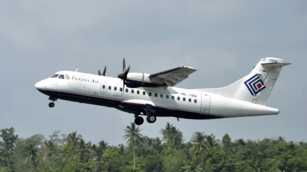 El avión que se estrelló en Papúa