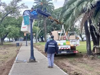 Pergamino: Mejoras de iluminación en plazas y parques de la ciudad