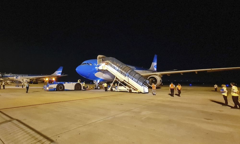 Vuelo de Aerolíneas Argentinas