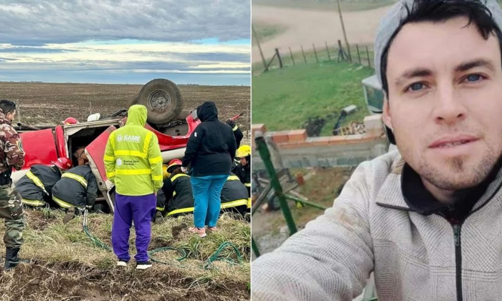 Tragedia en camino rural de Laprida