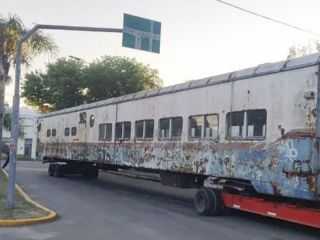 Vagones histricos en el Parque Espaa: un nuevo atractivo para Pergamino