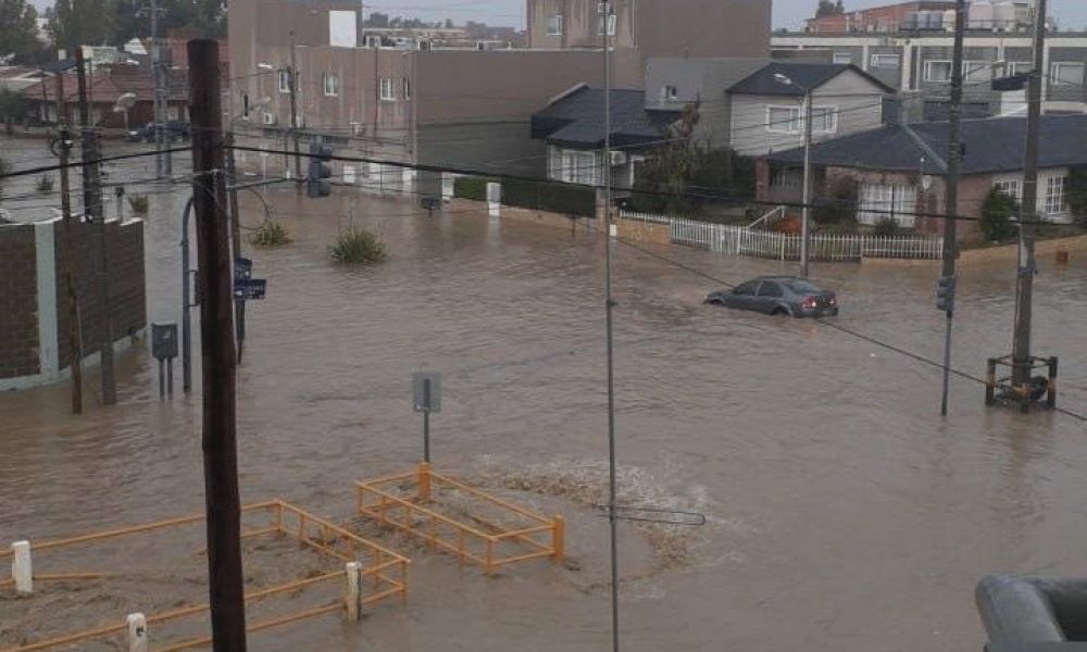 Comodoro Rivadavia bajo el agua