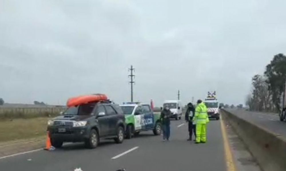 Ricardo Jurado accidentado en la ruta