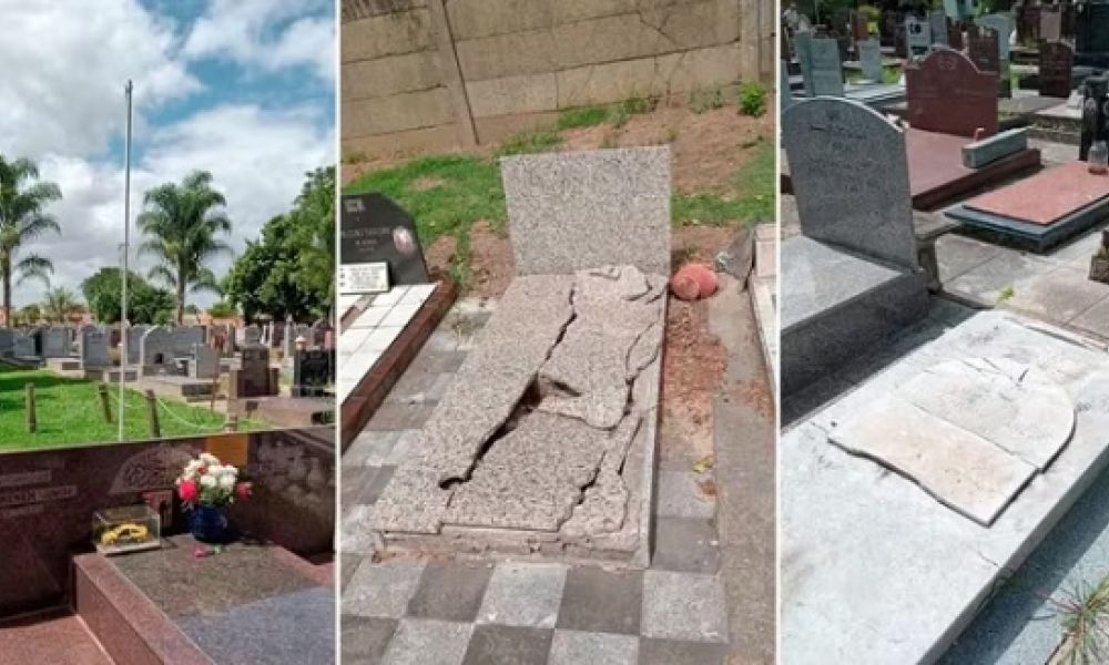 Las sepulturas de Menem padre e hijo fueron vandalizadas