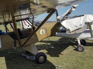 Bragado: Chocaron dos aviones en la pista del aeroclub