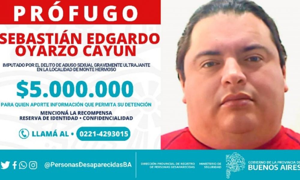 Prófugo acusado de abuso sexual