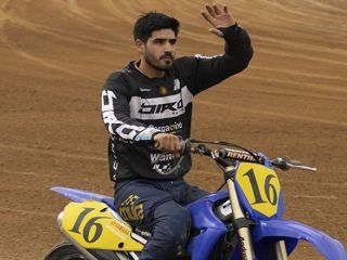 El pergaminense Santiago Arangio inici el Mundial de Flat Track con un 15 puesto en Boves