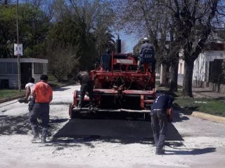 Urquiza suma una nueva cuadra de pavimento