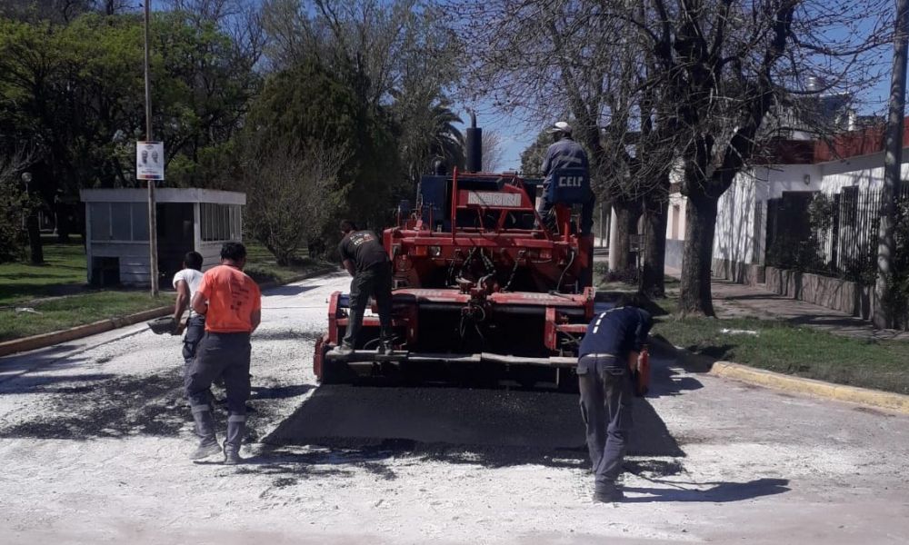 Nueva cuadra de pavimento en Urquiza