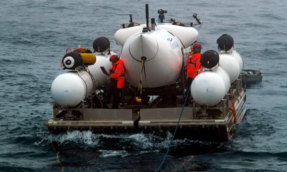 Búsqueda del submarino que exploraba el Titanic